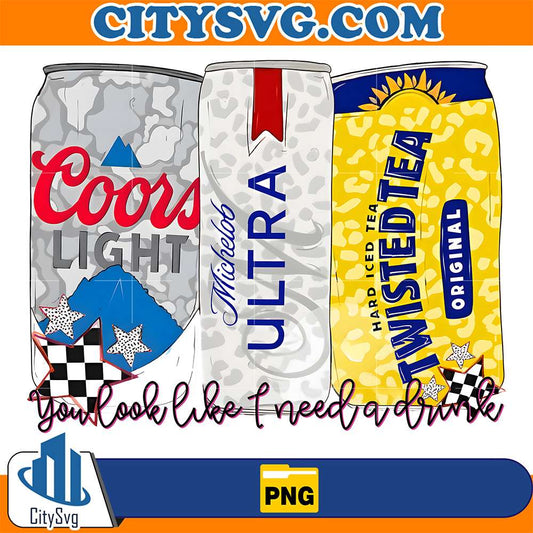 Beer-You-Look-Like-I-Need-A-Drink-Png