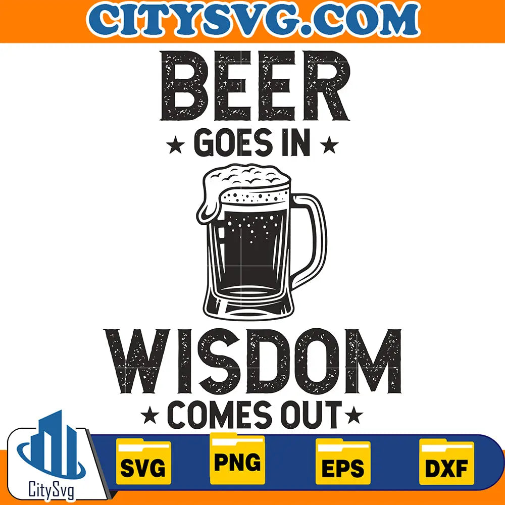 BeerGoesInWisdomComesOutSvg