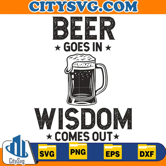 BeerGoesInWisdomComesOutSvg