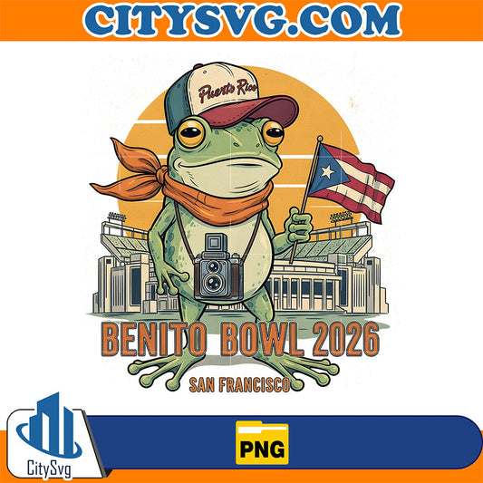 Benito Bowl 2026 San Francisco Frog Png CitySvg