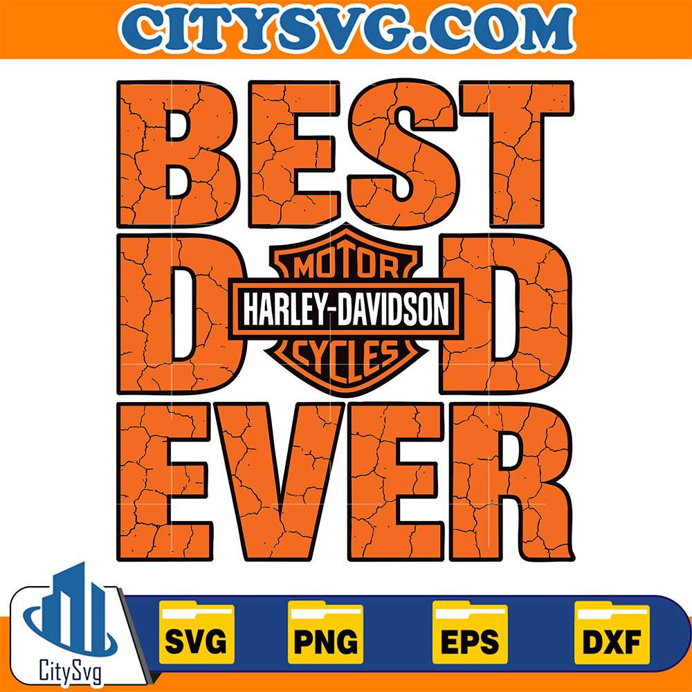 Best-Dad-Ever-Motor-Harley-Davidson-Cycles-Svg