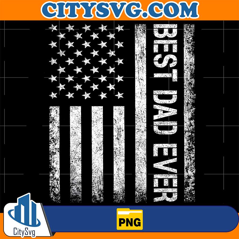 Best-Dad-Ever-Us-American-Flag-Png