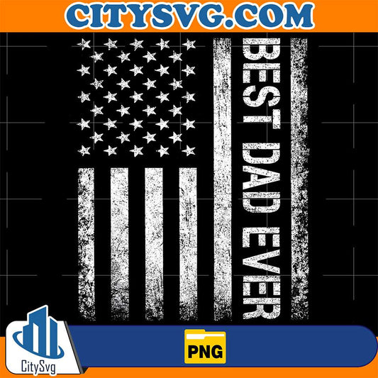 Best-Dad-Ever-Us-American-Flag-Png