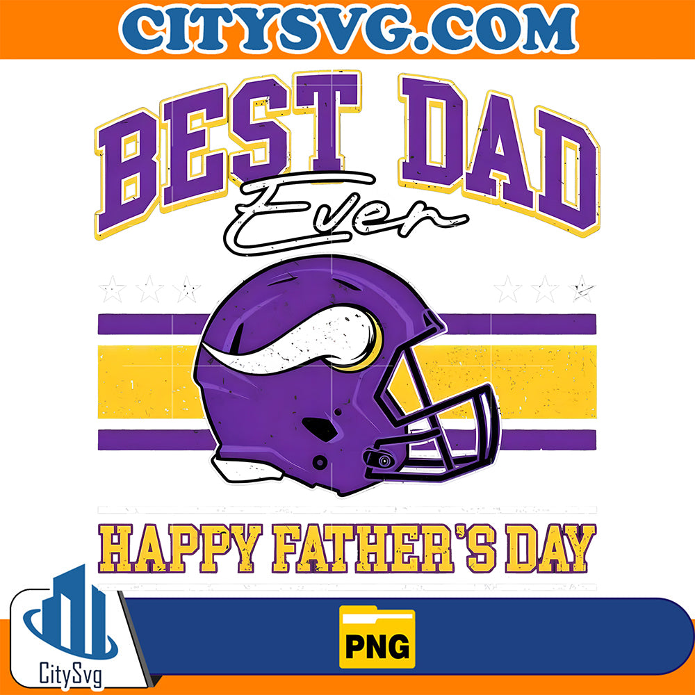 BestDadEverHappyFathersDayMinnesotaVikingsPng