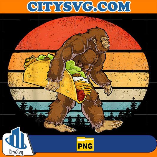 Bigfoot-Carrying-Taco-Cincode-Mayo-Png
