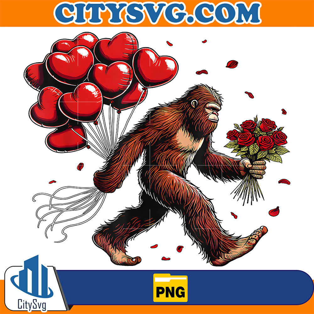 Bigfoot-Valentines-Day-Sasquatch-Hearts-Love-Png