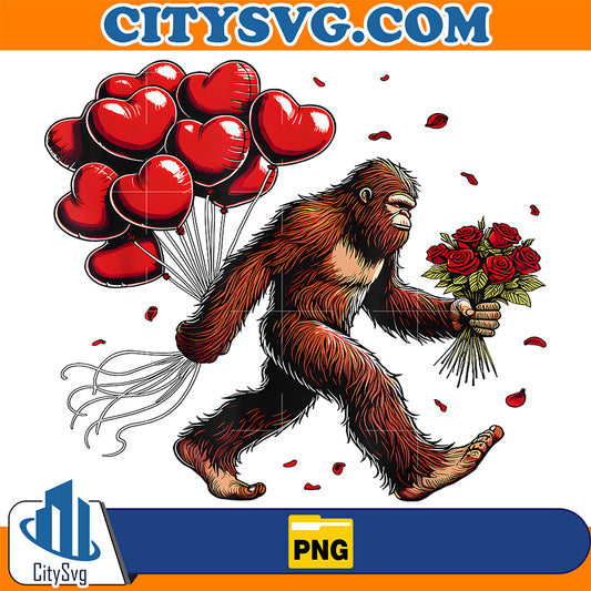 Bigfoot-Valentines-Day-Sasquatch-Hearts-Love-Png