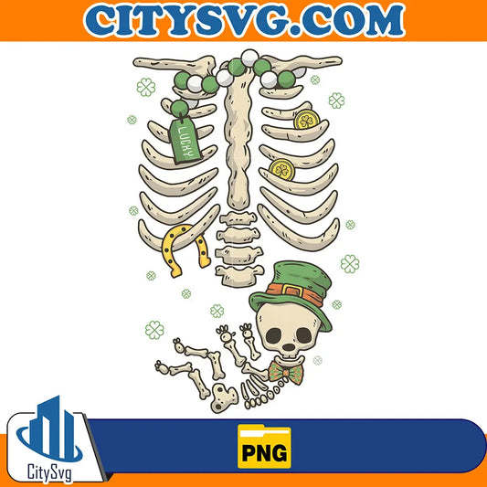 BirthAnnouncementStPatricksDaySkeletonPng