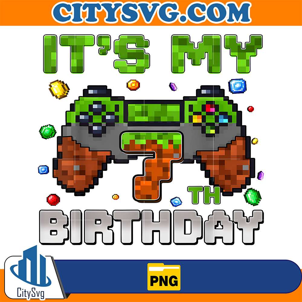 Birthday-Boy-7-It-s-My-7th-Birthday-Video-Game-Pixel-Png