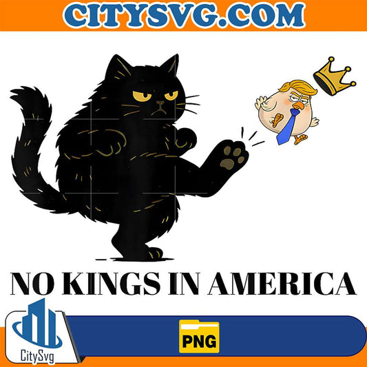 Black-Cat-No-Kings-In-America-We-The-People-Political-Png