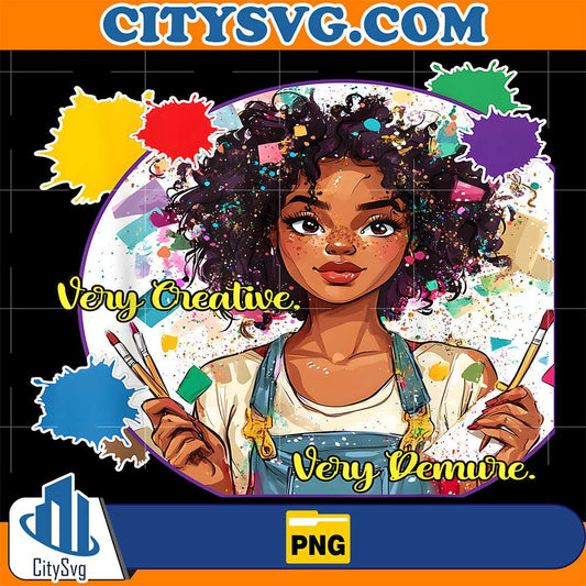 Black-Girl-African-Very-Creative-Very-Demure-Png