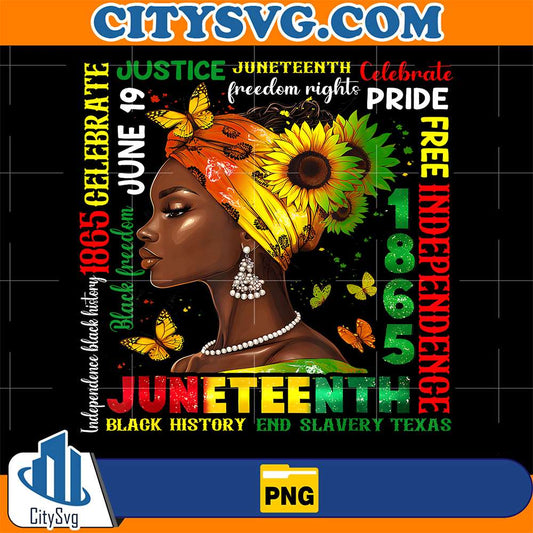 Black-Women-Juneteenth-1865-Celebrate-Black-History-Pride-Png
