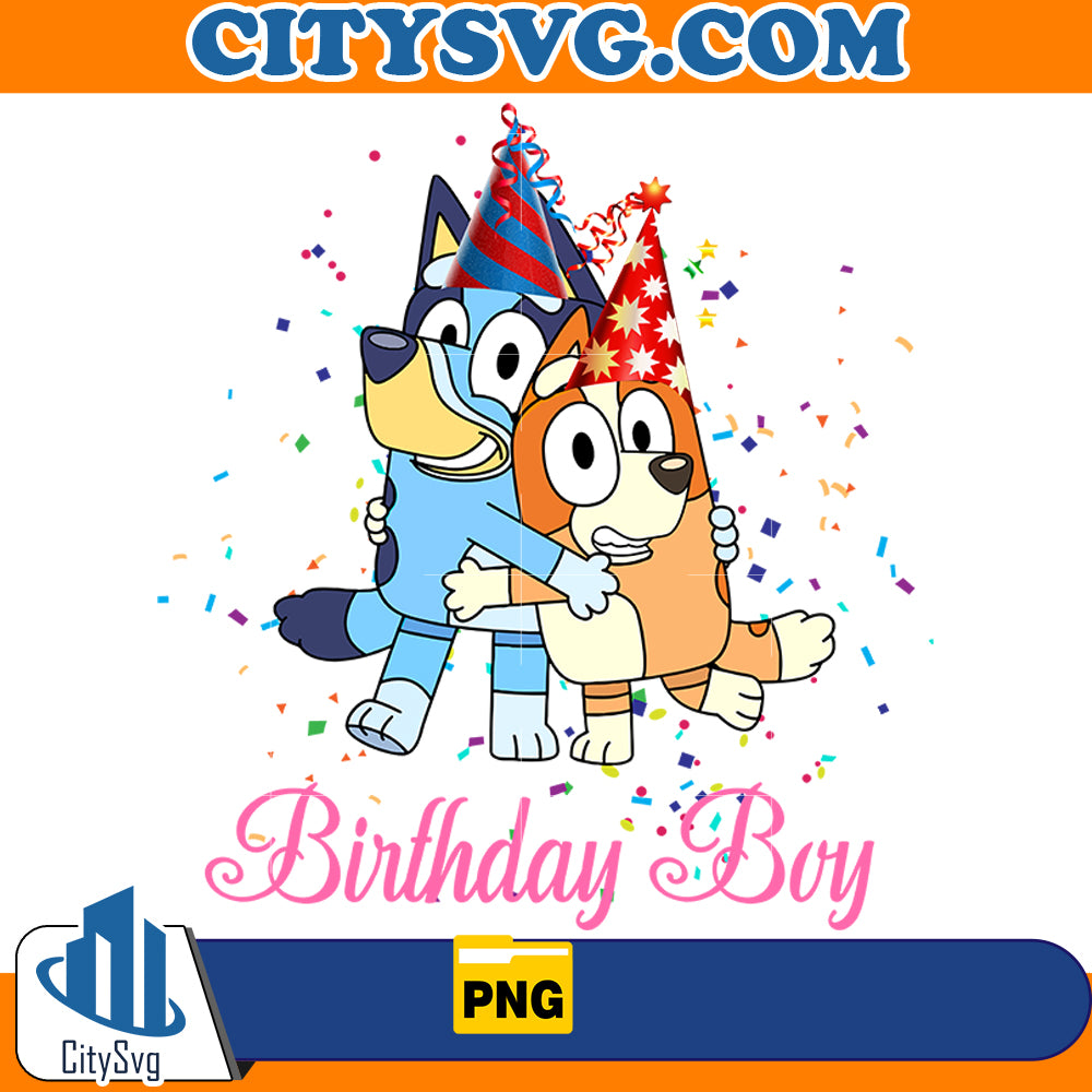 Bluey Happy Birthday Boy png – CITYSVG