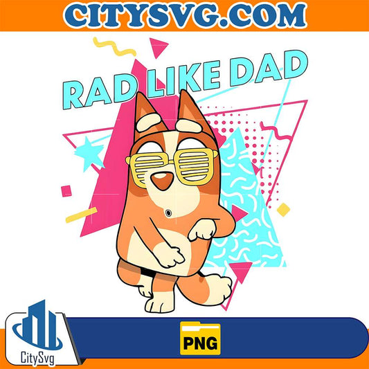 Bluey-Bingo-Rad-Like-Dad-Png