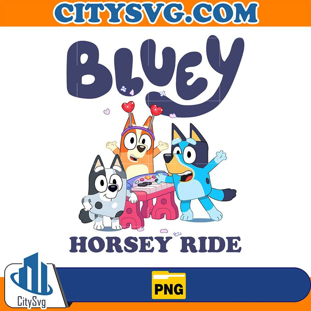 Bluey Friends Horsey Ride Png – CITYSVG