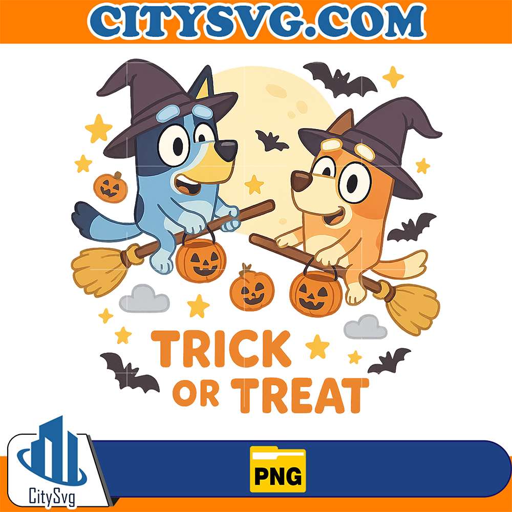 Bluey-Trick-Or-Treat-Halloween-Png