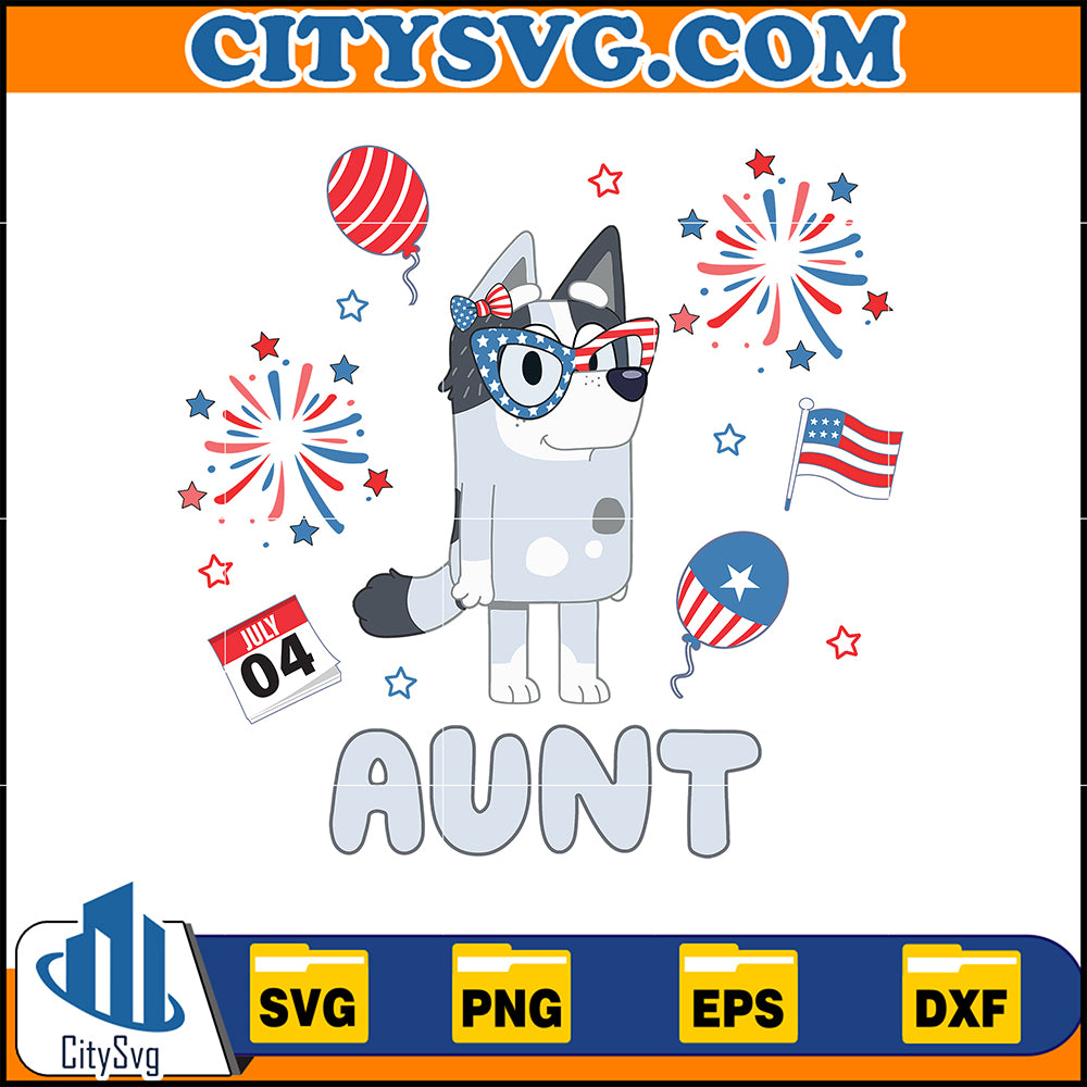 BlueyAuntTrixie4thOfJulySvg