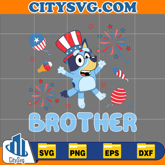 BlueyBrother4thOfJulySvg