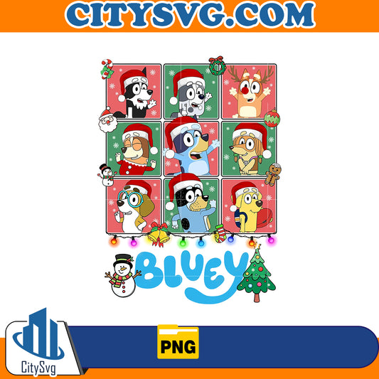 Bluey Christmas Png