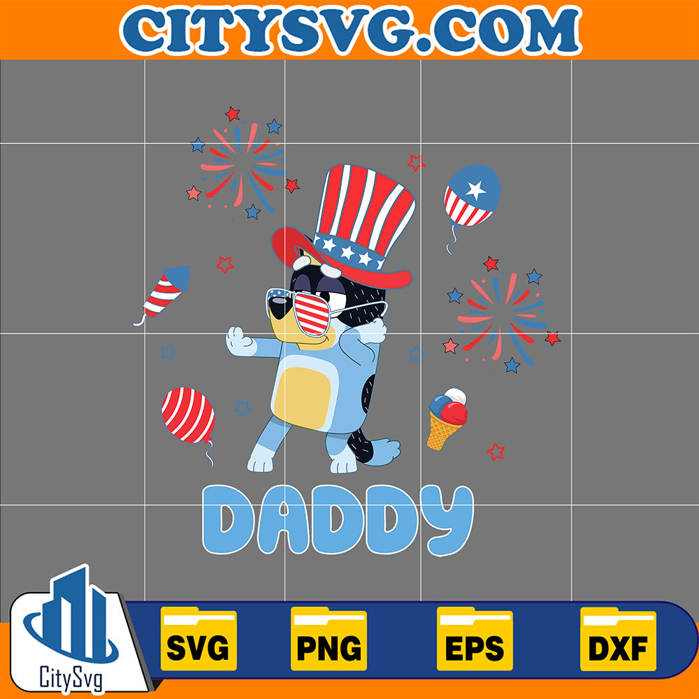 BlueyDaddy4thOfJulySvg