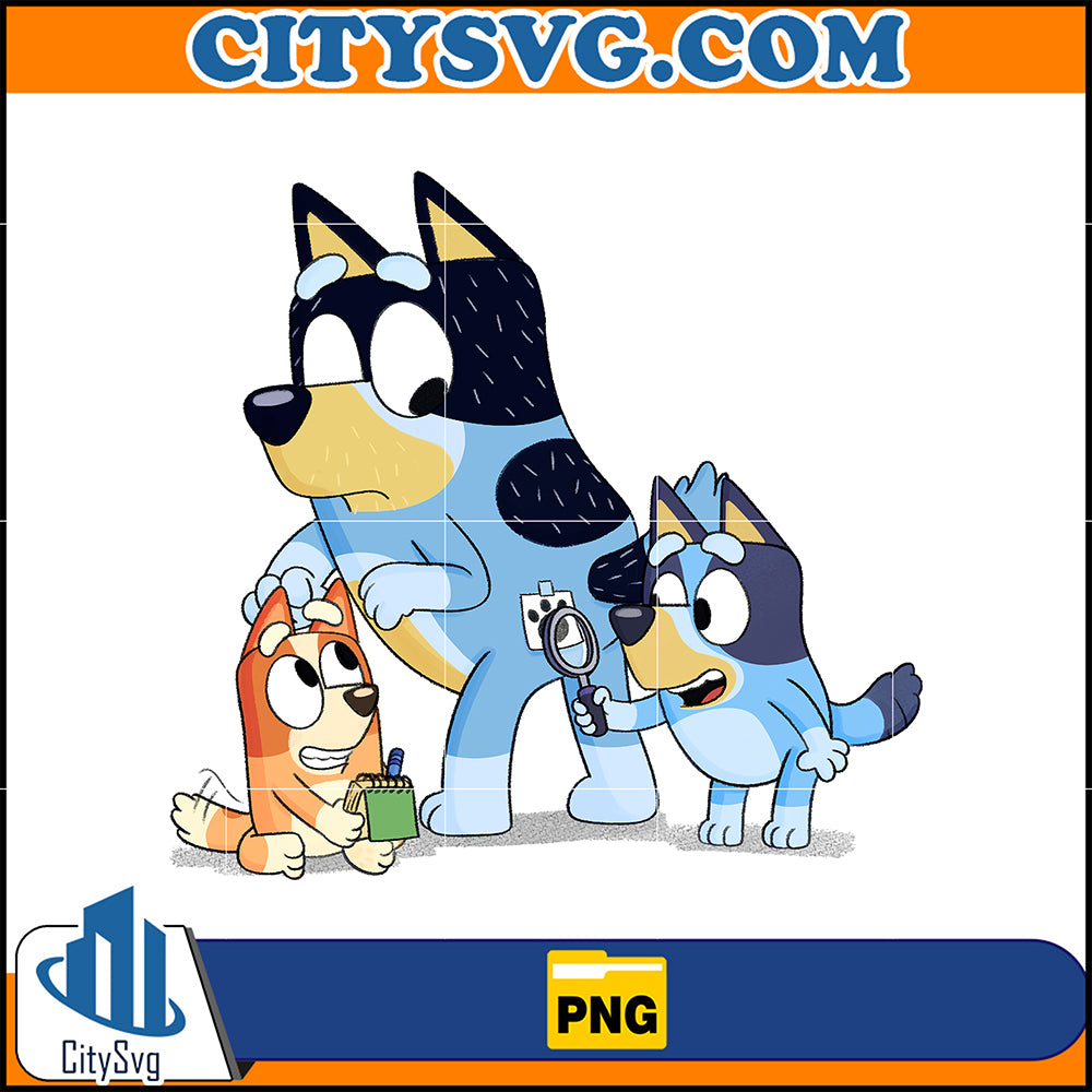 Bluey Family Png, Designs Blue Dog Png, Blue Dog Birthday Png Sublimat ...