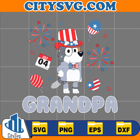 BlueyGrandpaBob4thOfJulySvg