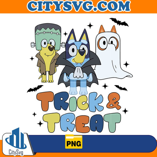 Trick or Treat bluey Png