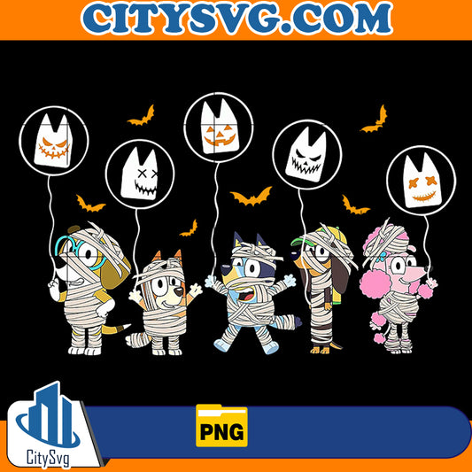 Mommy Family Bluey Halloween Png