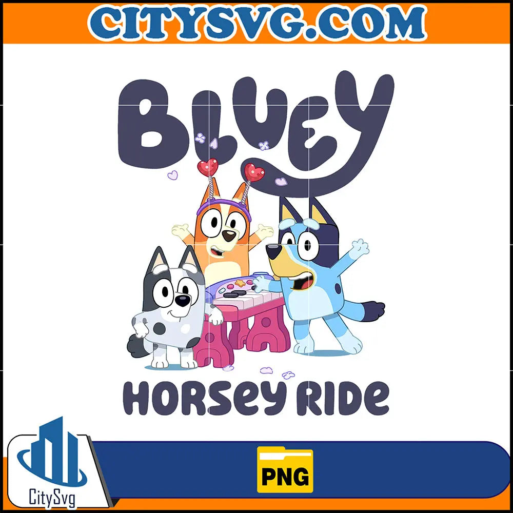 Bluey Horsey Ride Png, Bluey Family Matching Png, Instant Download ...