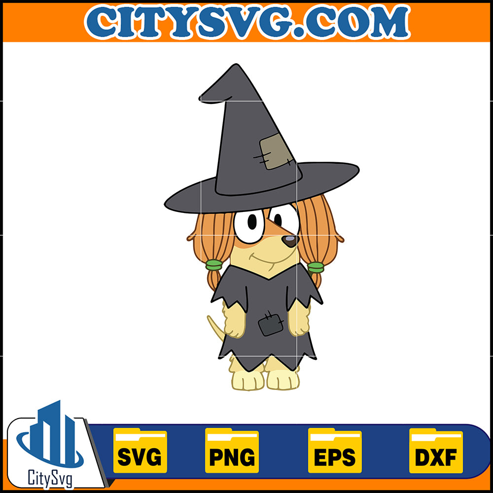 BlueyIndyHalloweenSvg