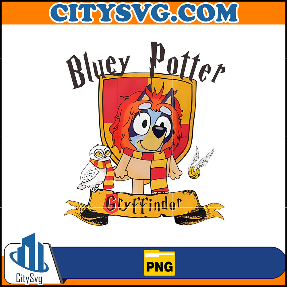 BlueyPotterGryffindorPng