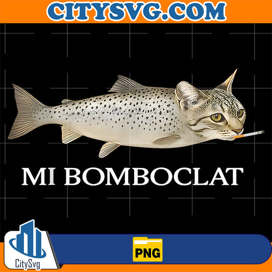 Bomboclat-Fish-Cat-Meme-Mi-Bomboclat-Silly-Stupid-Brainrot-Png