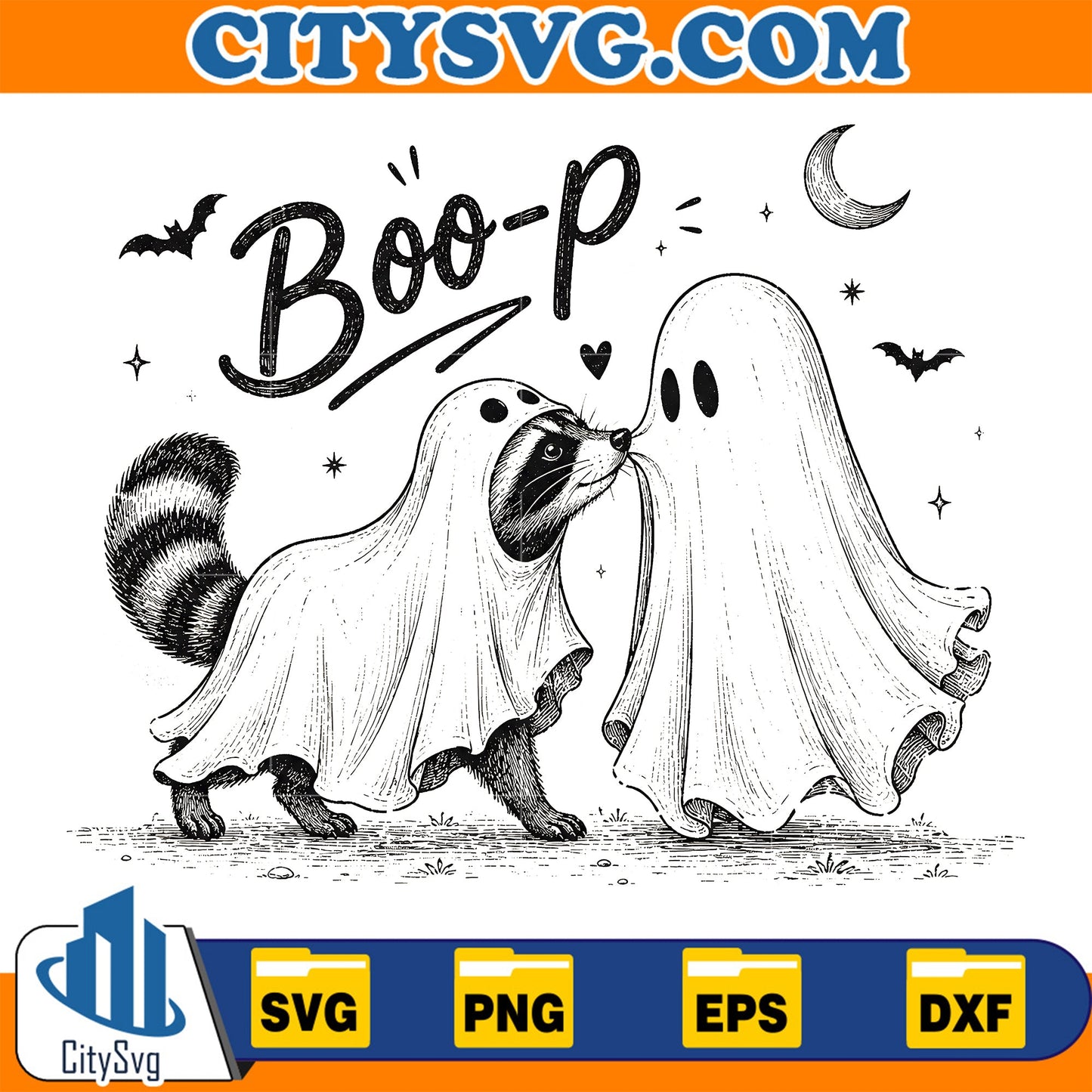 Boo-P-Ghost-Raccoon-Svg