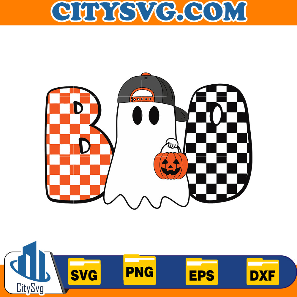 Boo Halloween Svg