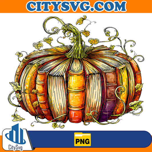Books-Pumpkins-Vintage-Library-Thanksgiving-Fall-Teacher-Png