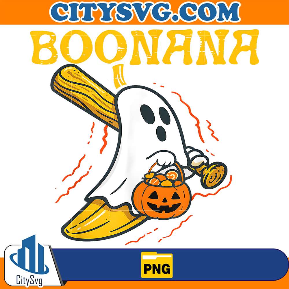 Boonana-Cute-Ghost-Banana-Halloween-Costume-Png