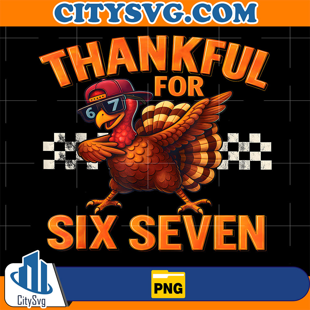 Boys-67-Thanksgiving-Dabbing-Turkey-Thankful-For-Six-Seven-Png