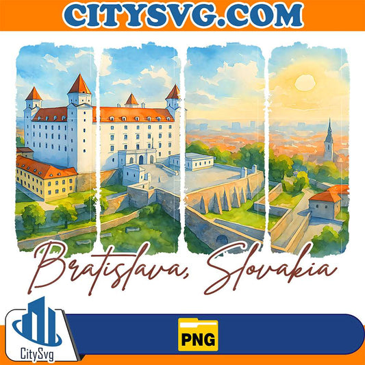 Bratislava-Slovakia-Travel-Brushstroke-Bratislava-Souvenir-Png