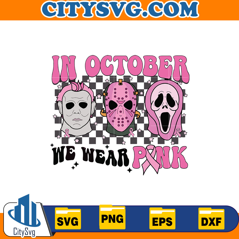 Breast Cancer Awareness Halloween Svg