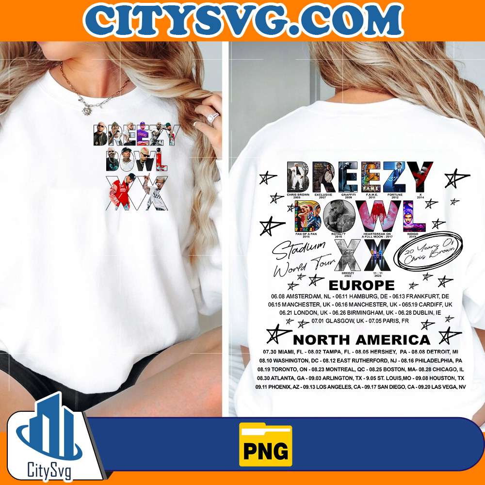 Breezy Bowl Chris Browl XX Tour 2025 Png CitySvg