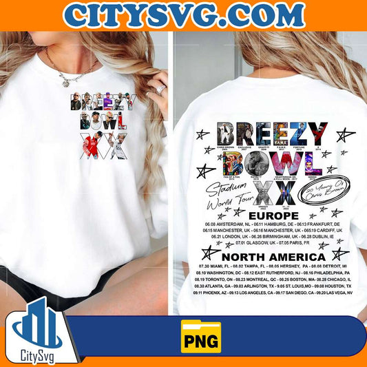 Breezy Bowl Chris Browl XX Tour 2025 Png CitySvg