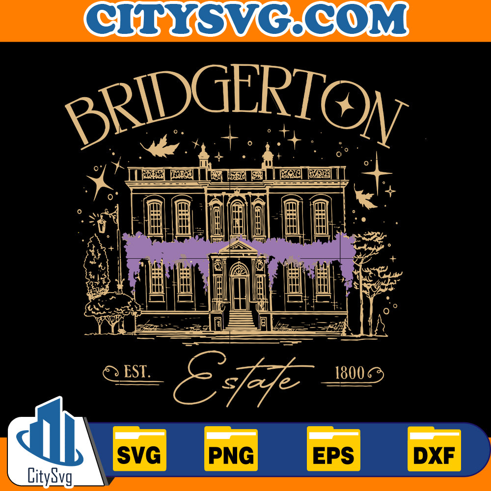 Bridgerton est estate 1800 svg