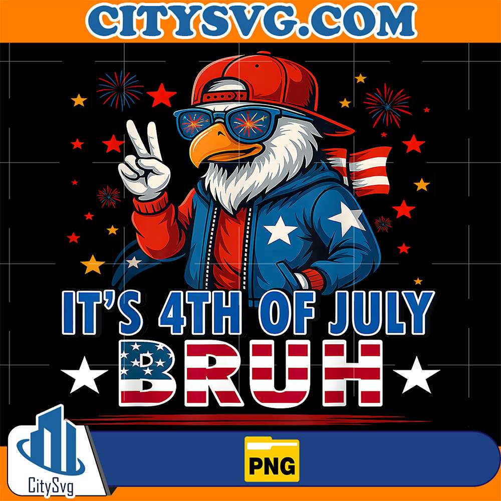 Bruh-4th-Of-July-Bald-Eagle-Png