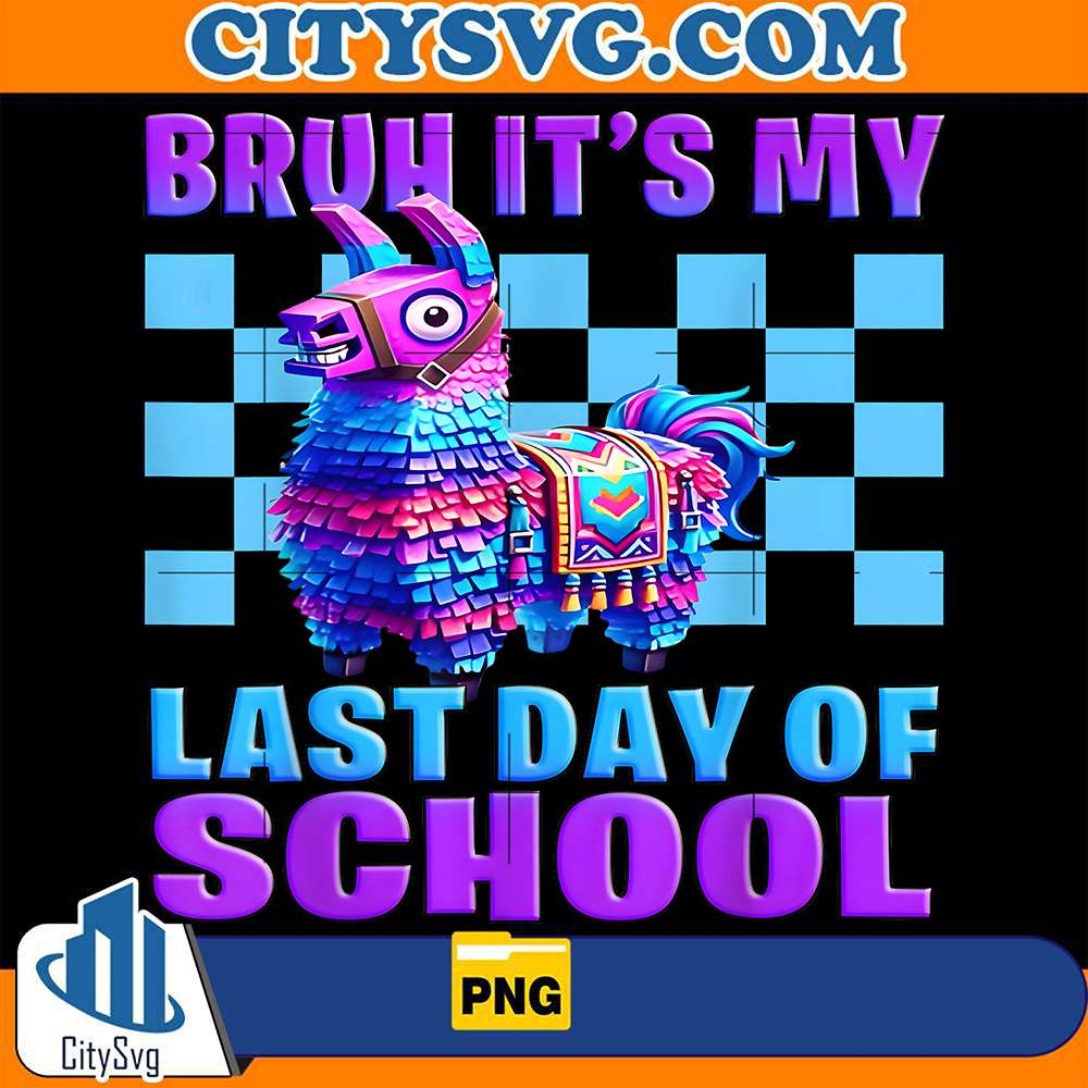 Bruh-It-s-My-Last-Day-Of-School-Gaming-Llama-Gamer-Png