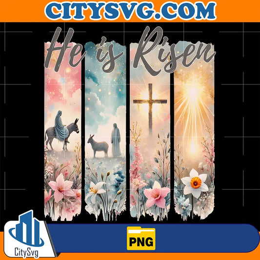 BrushStrokeJesusHeIsRisenPng