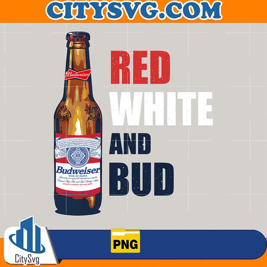 BudweiserRedWhiteAndBudPng