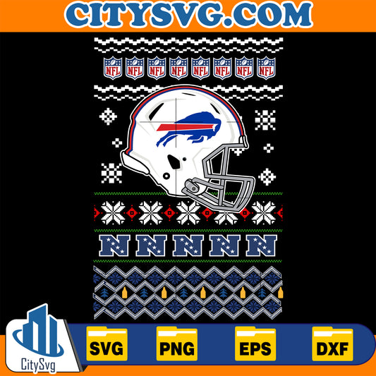 Buffalo Bills Christmas Svg