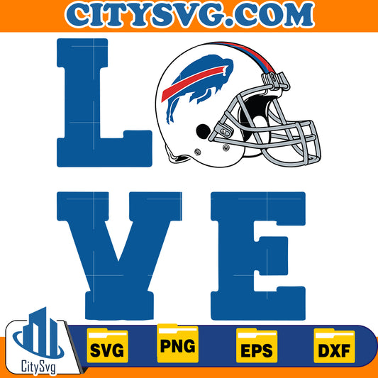 Love Buffalo Bills Svg