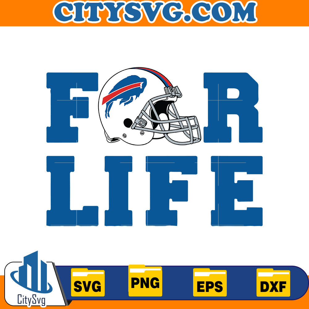 For Life Buffalo Bills Svg