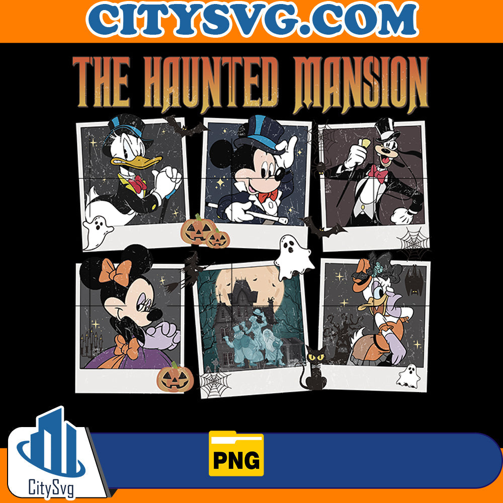 The Haunted Mansion Png, Mickey Stretch Portrait CitySvg